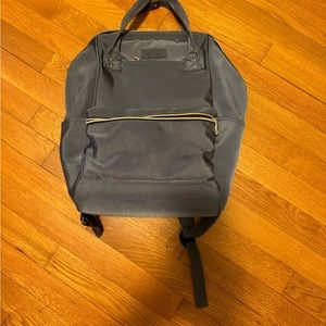 Very practical laptop, wide opening, trolley strap - Grey
